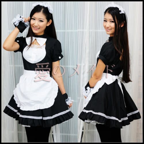 エロコスプレ セクシーメイド服コスプレ衣装四点セット